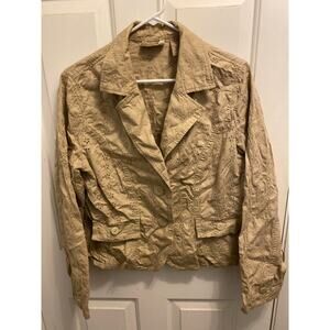 I.E. Relaxed Women's Size XL Cotton Brown Jacket Coat